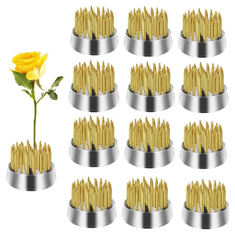 12 шт. цветочная лягушка канцканская булавочная круглый латунный держатель для