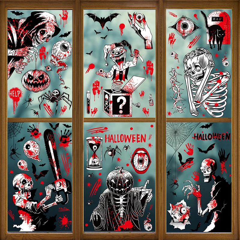 1 шт. наклейки на окна для Хэллоуина