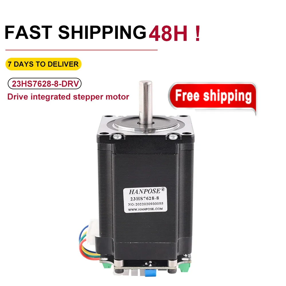 23HS7628-DRV NEMA23 Шаговый двигатель 2 8 А Четырехпроводной шаговый с микро-задним