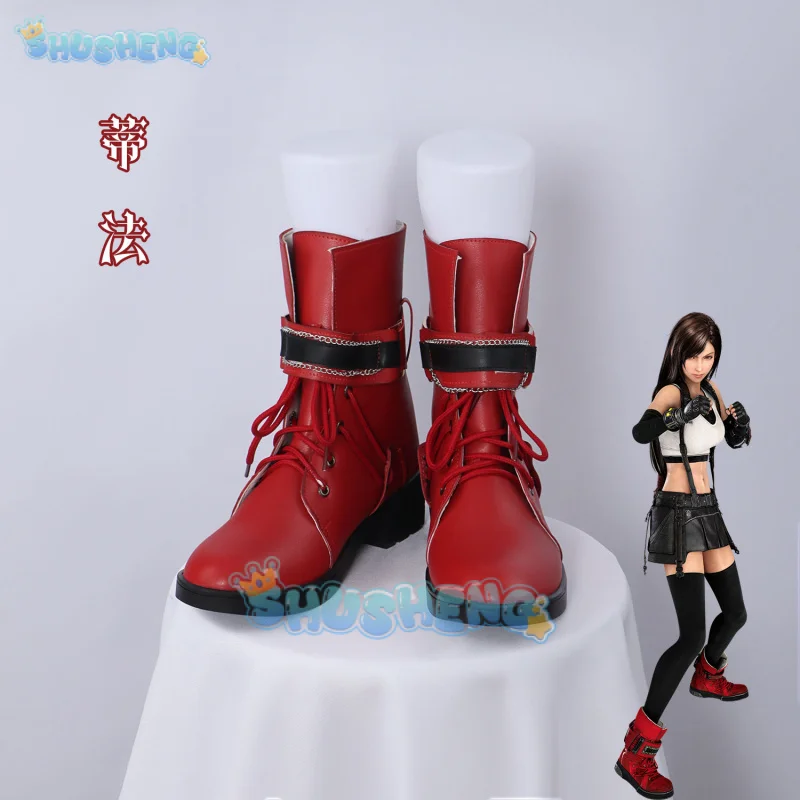 Обувь для косплея финальной фантазии Tifa Lockhart аниме в китайском стиле Хэллоуин
