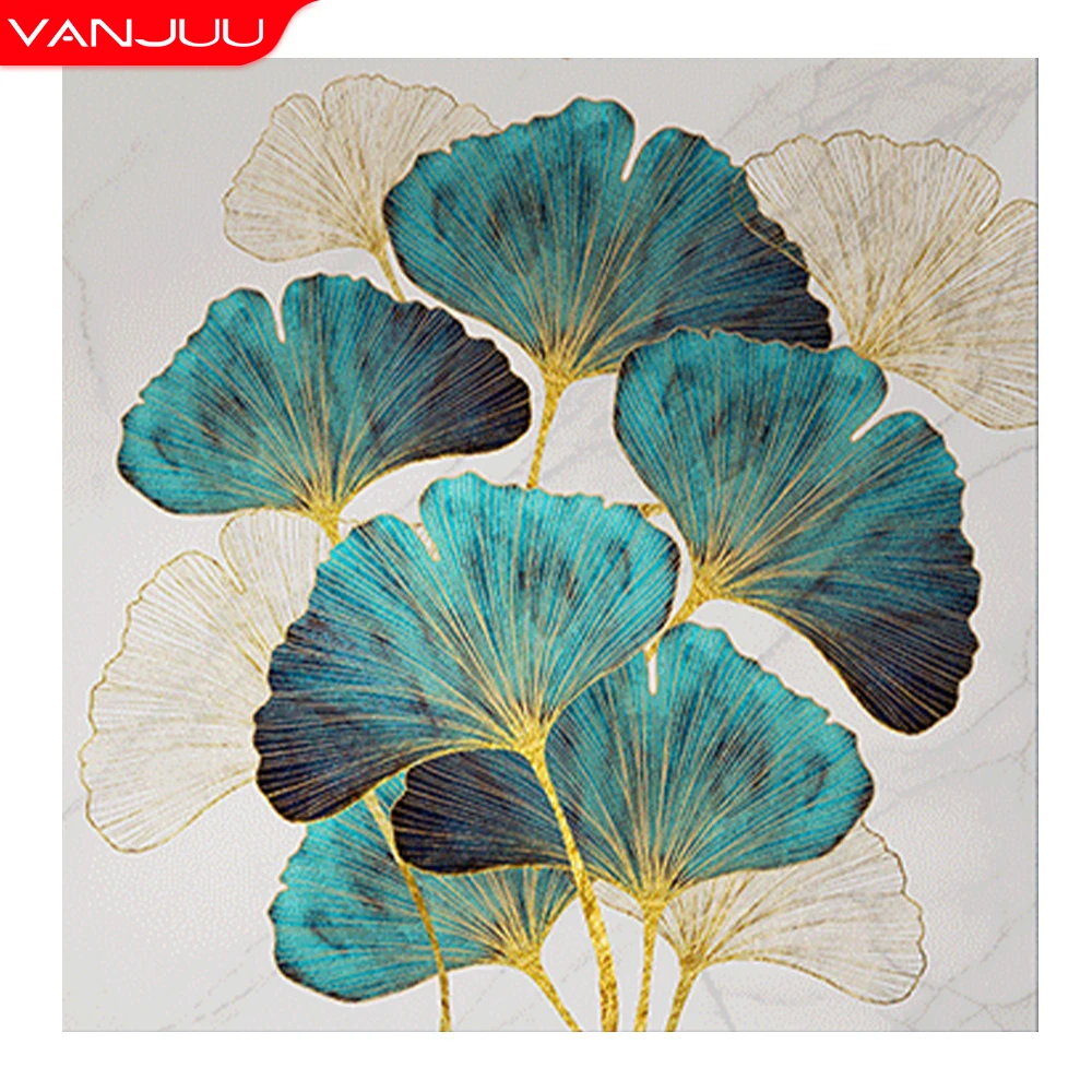 Вышивка крестиком листья гинкго вышивка наборы для рукоделия 11CT Печатный холст