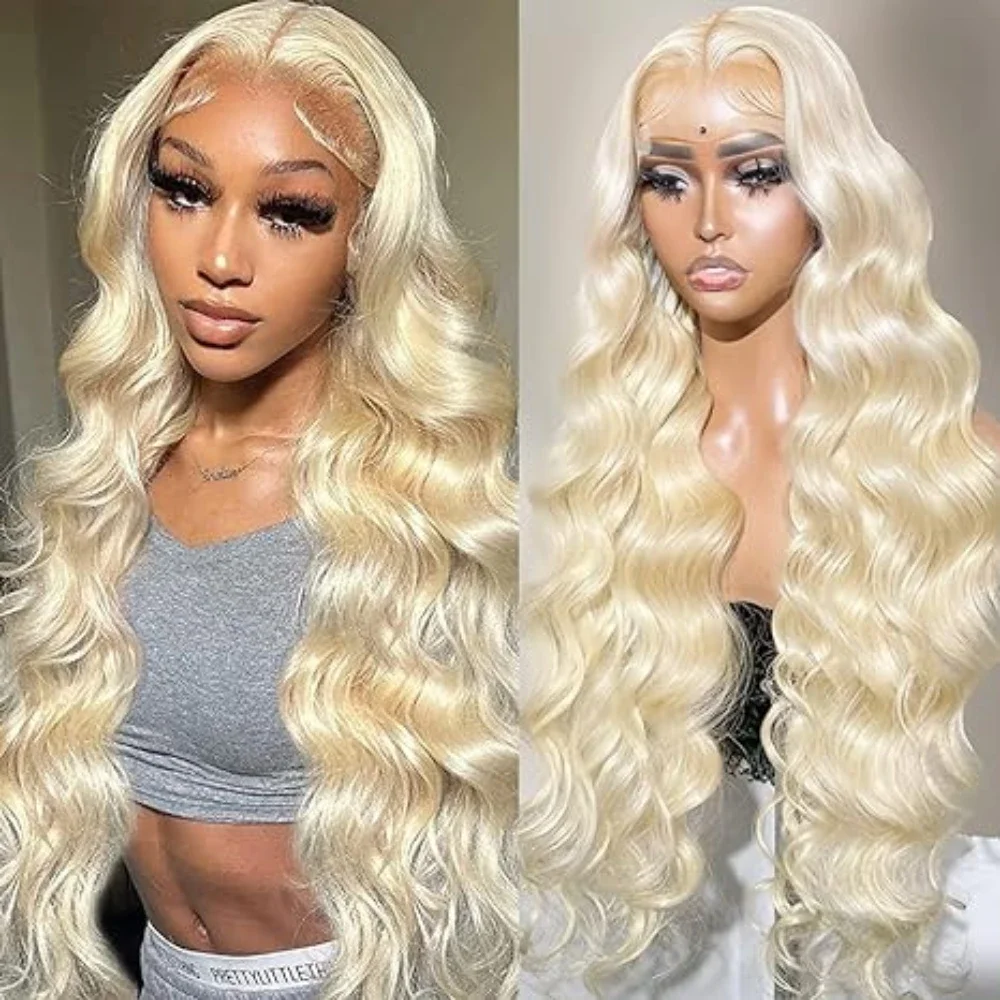 

613 Lace Front Wigs Synthetic Wig Long Body Wave Lace Wigs Pre Plucked Hairline with Baby Hair Honey Blonde wig for women