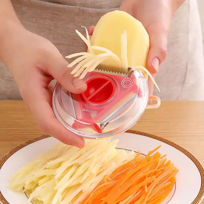 

New in Multifunction Kitchen Tools Fruit and Vegetable Peeler Vegetable Shredding Tool Stainless Steel Blade Easy To Clean Repla