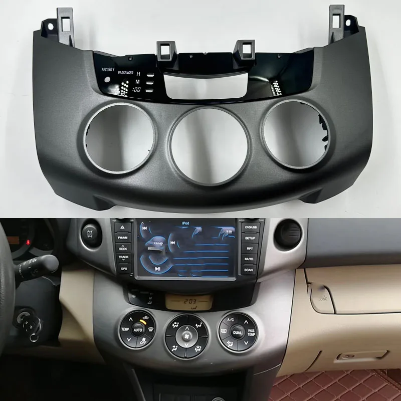 Фото Накладка на панель управления кондиционером и отопителем для Toyota RAV4 2009-2013, аксессуар для замены элементов интерьера автомобиля №1
