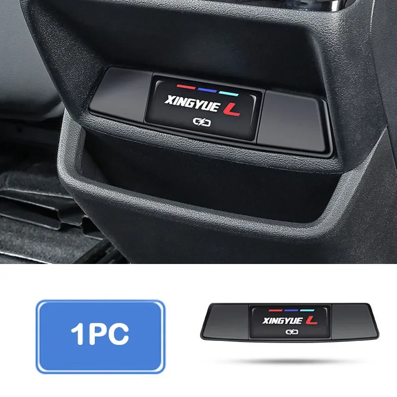 

Для Geely Monjaro Xingyue L 2023 2024 2025 USB-порт для зарядки на заднее сиденье, защитный чехол, аксессуары для украшения интерьера автомобиля