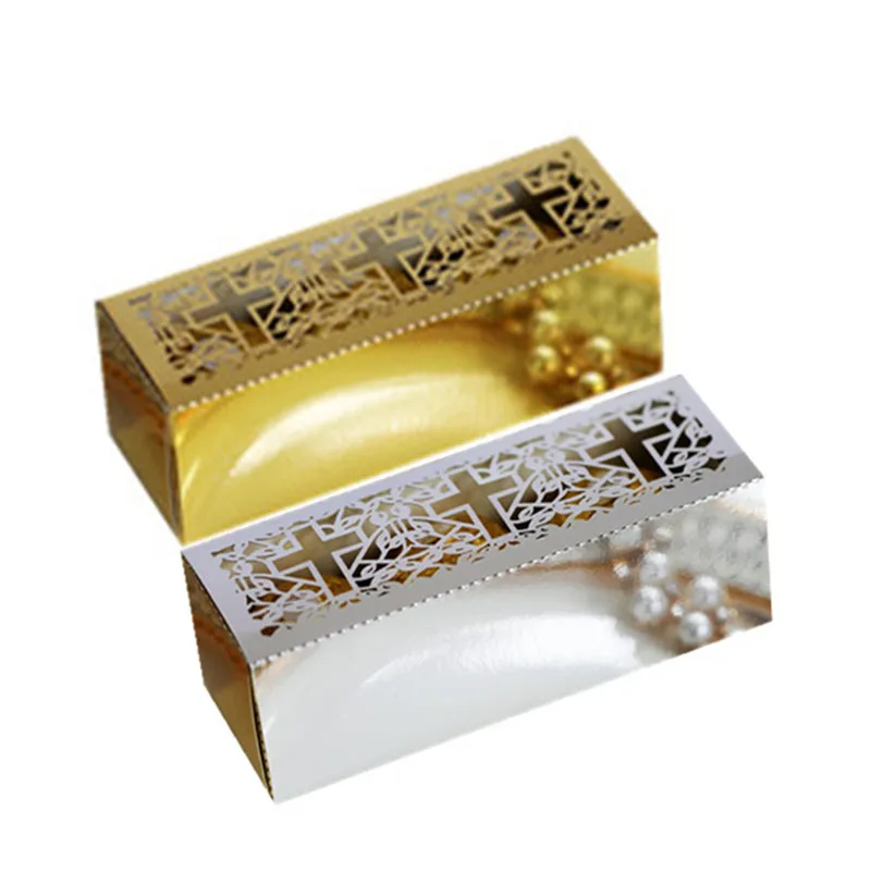 

10Pcs Crossing Candy Dragee Boxes Angel Gift Box for Baby Shower Baptism Birthday First Communion Christening Easter Decoration