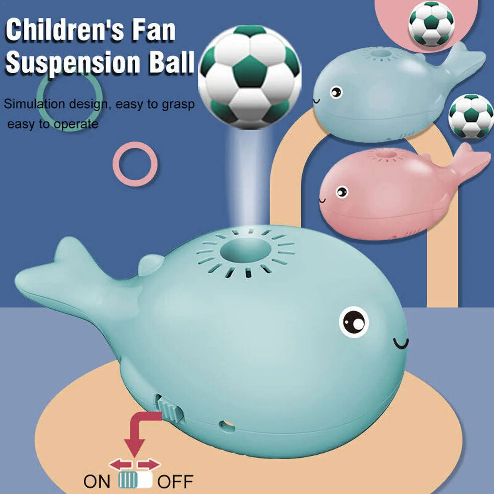

Electric Blowing Floating Ball Whale USB Mini Fan Fun Sports Puzzle Toy Foam Balls Game Kid Baby Education Toys Children Gift