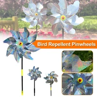78 leave bird repellent pinwheels reflective sparkly pin wheel bird deterrent for outdoor garden patio farm yard decoration