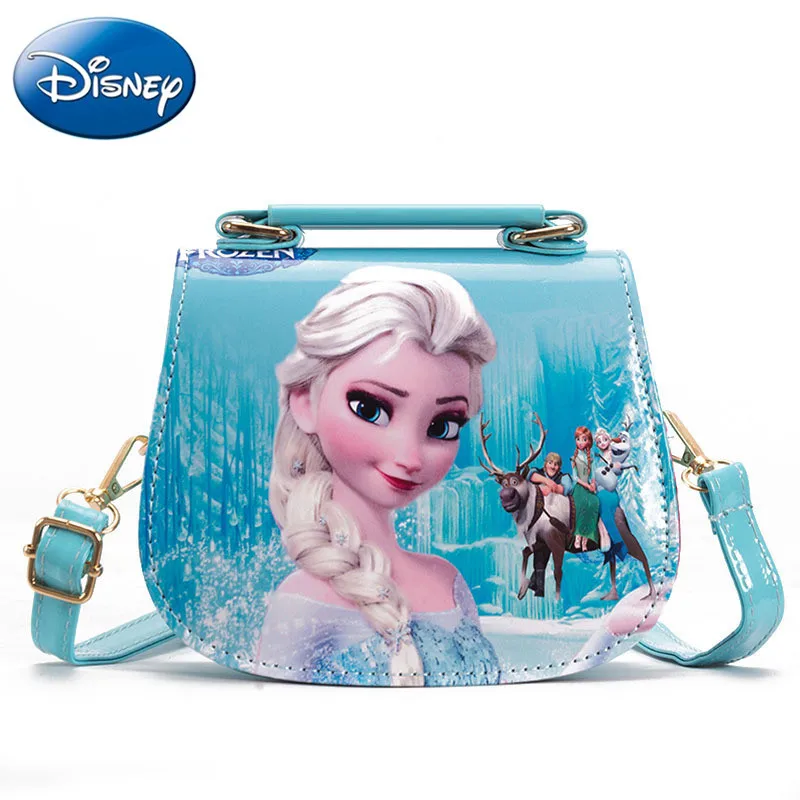 2022 Disney Cartoon Crossbody Bags for Girls Frozen 2 Princess Elsa Anna Mermaid Snow White Print Shoulder Bags Kids Gifts