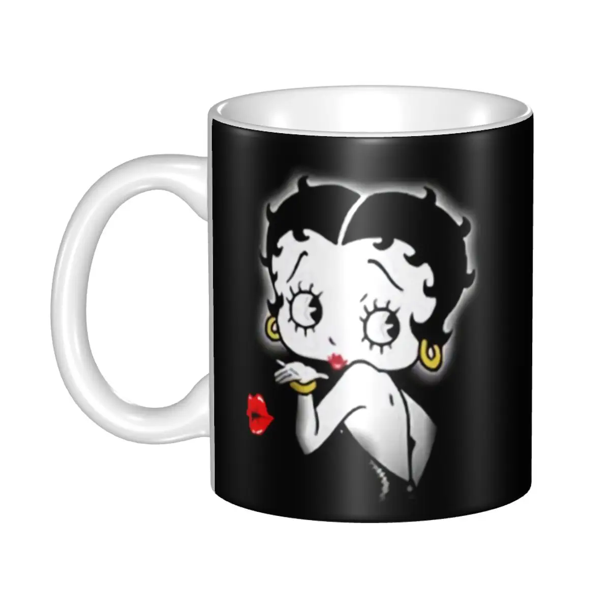 

DIY Boop Bettys Ceramic Mug Custom Animation Cartoon Coffee Cups Creative Present Outdoor Work Camping Cup