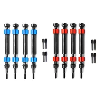 2 set hard steel splined cvd drive shaft for traxxas 110 maxx 4s 89076 4 rc car upgrade parts accessories blue red