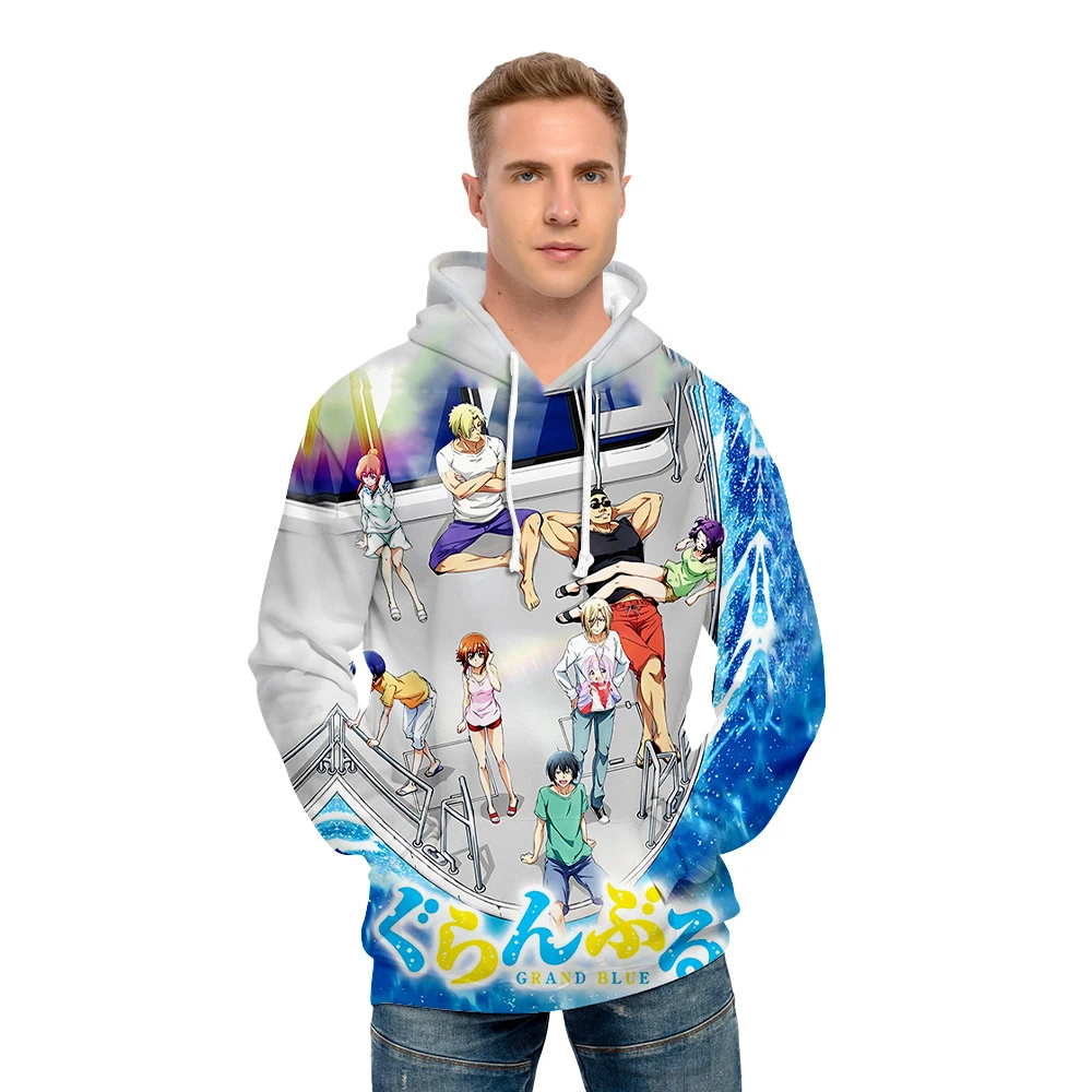 

2022 New Spring and Autumn Trend Hoodie Men and Women Fashion Zipper Sweater 3D Animation Printing Casual Long-sleeved Top