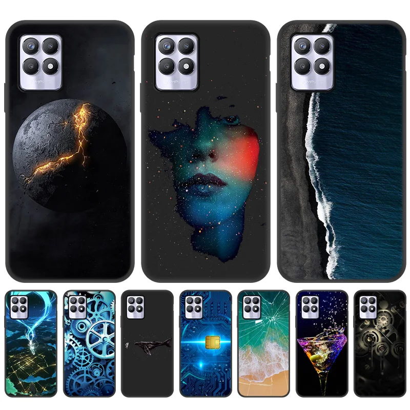 

For Oppo Realme GT Neo 2 Case Soft TPU Phone Case For Oppo Realme 8 Pro V13 V3 V5 X7 Q3 Pro Q3i 8i 9i C21Y Narzo 30 Cool Cover