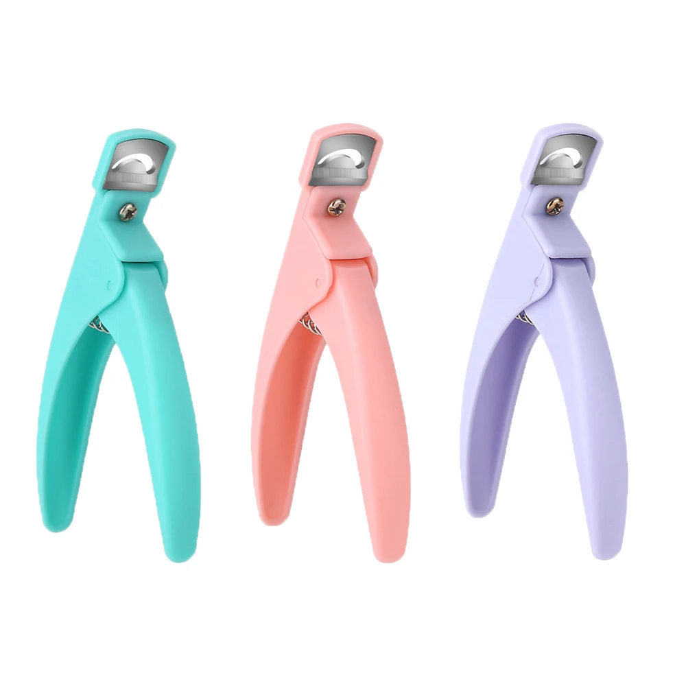 

U-shaped Nail Clippers Fake Nails Cutter Tips Scissors Tips Edge Cutters Stainless Steel Manicure Tools False Nail Knife