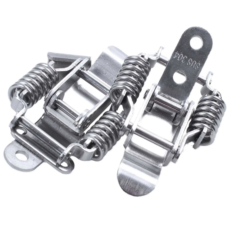 

8X Toolbox Draw Compression Spring Toggle Latch Catch Clamp Silver