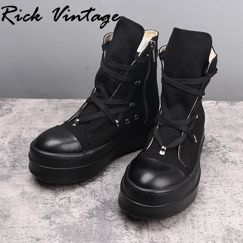 Кроссовки мужские и женские на шнуровке черные