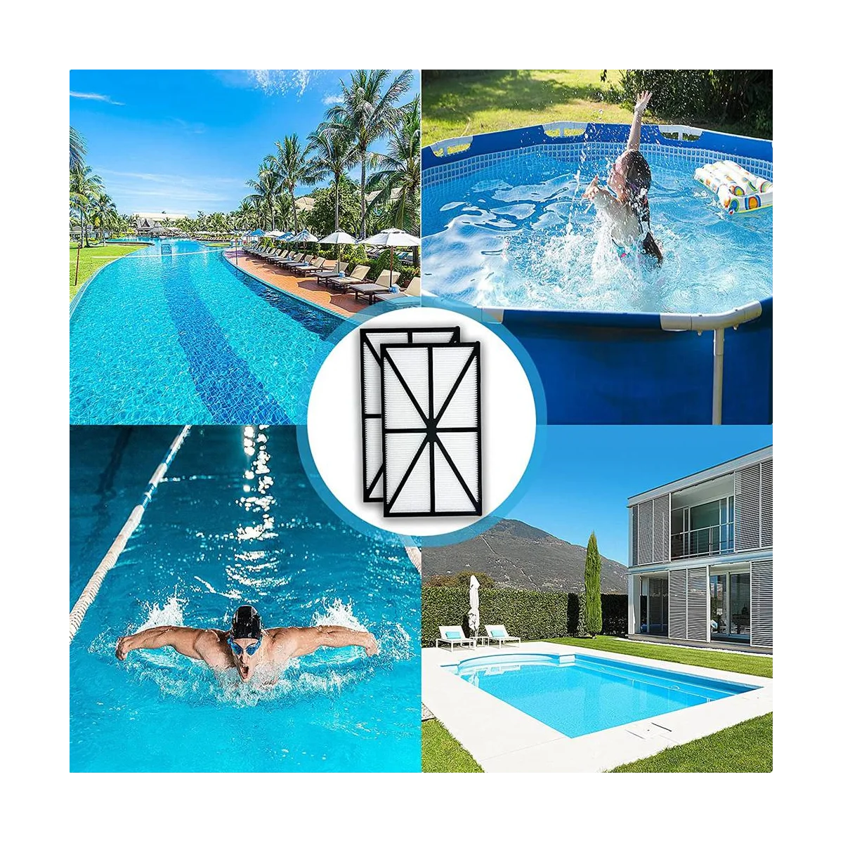 Фильтры для очистки бассейна 4 шт. моющиеся RCX70101 Tigershark Sharkvac аксессуары Aquavac