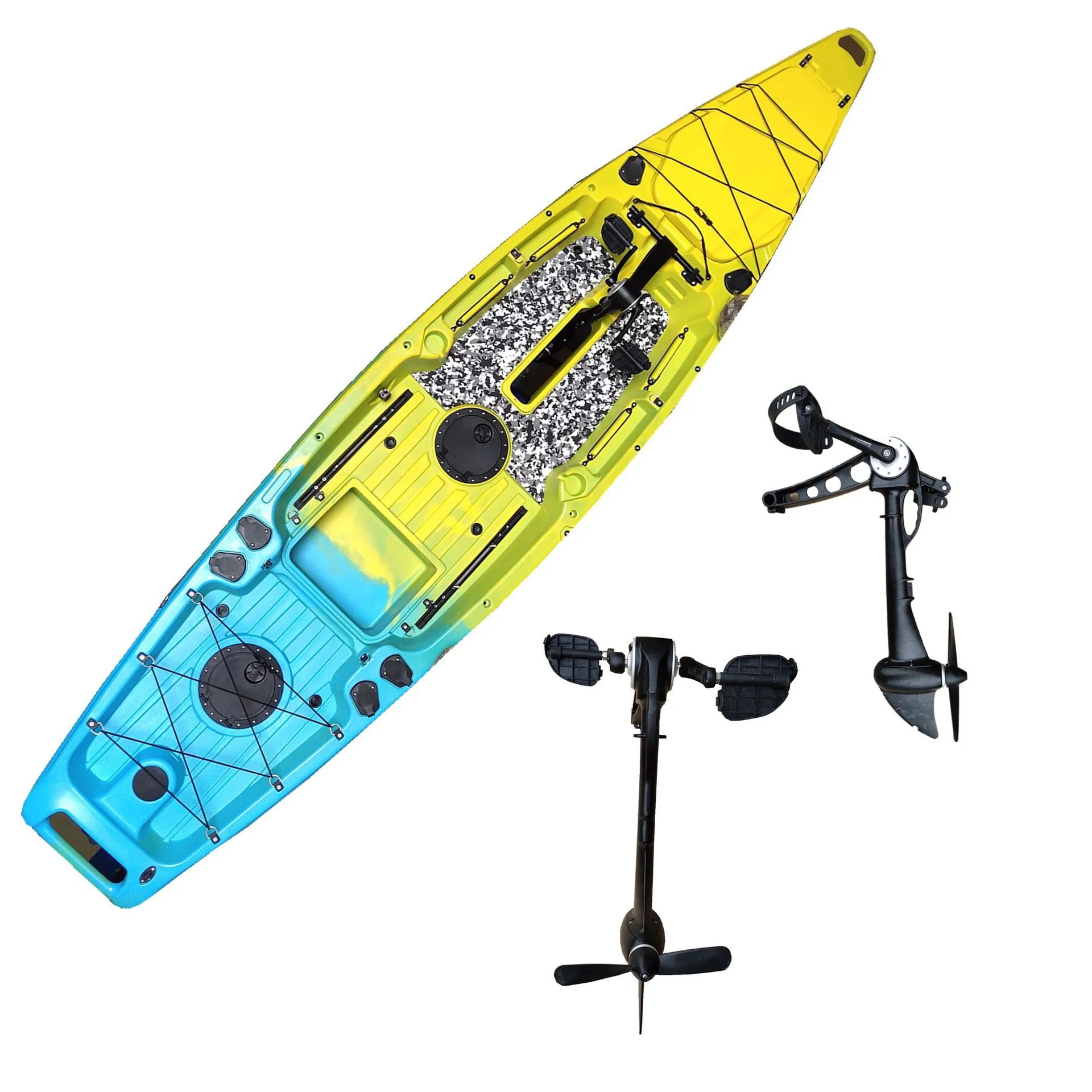 

Manufacture Price River 1 Person Double Fishing Plastic Pedal Kayak For Sale