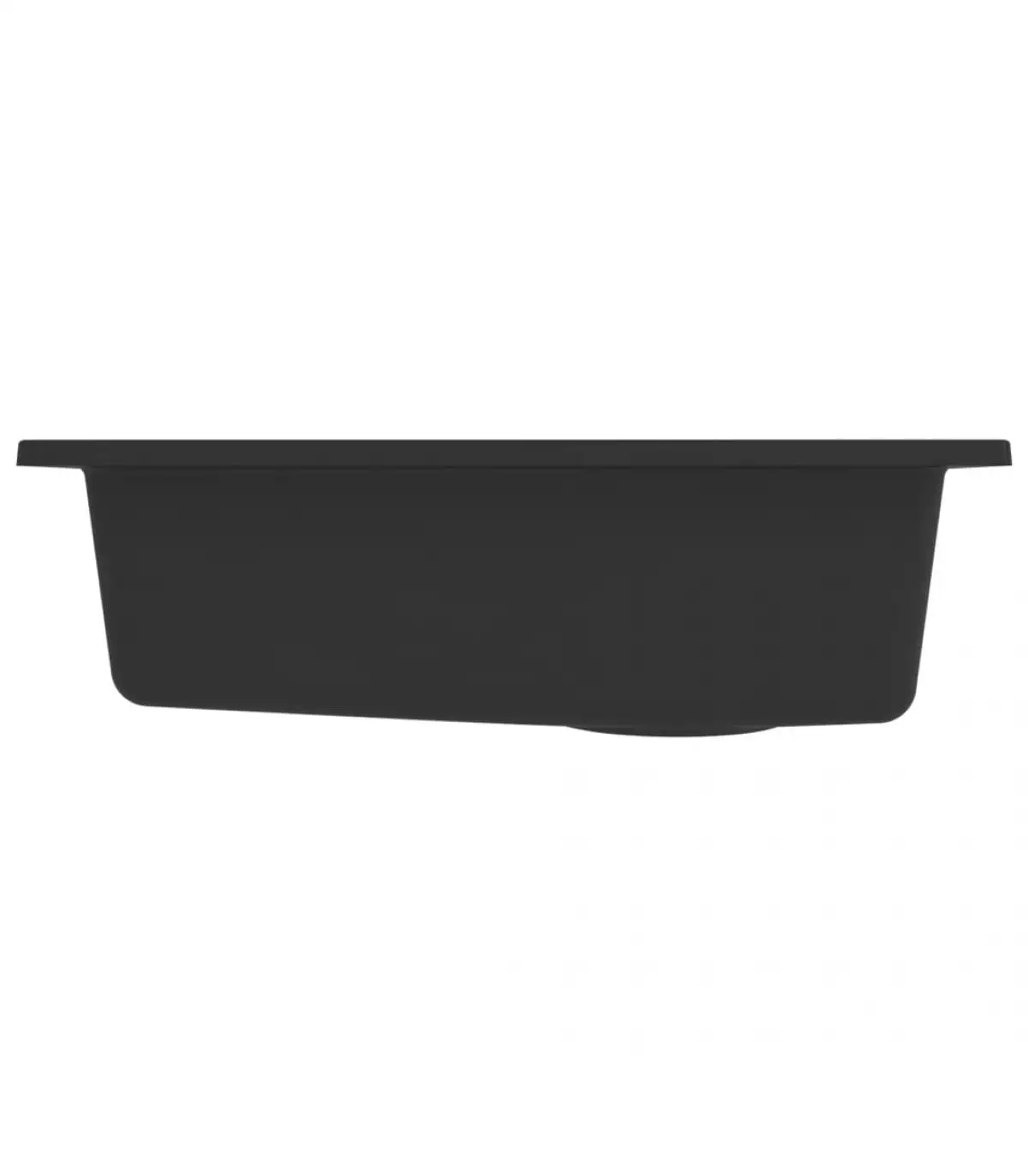 Black granite overflow kitchen sink | Обустройство дома