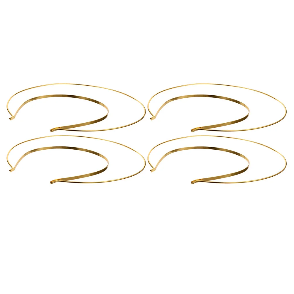 

4 Pcs Grace Double Crown Headband Miss Golden Girls Costume Egyptian Metal Iron Headdress
