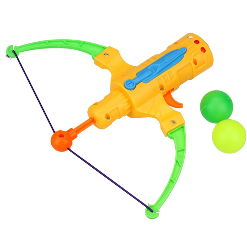 

Outdoor Sports Table Tennis Gun Plastic Ball Slingshot Game Color Shooting Toy Arrow Style Bow Archery For Children Gifts