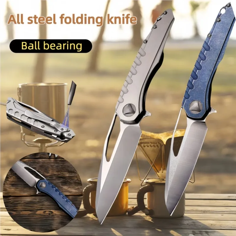 Тактический складной карманный нож Flipper D2 лезвие со стальной ручкой