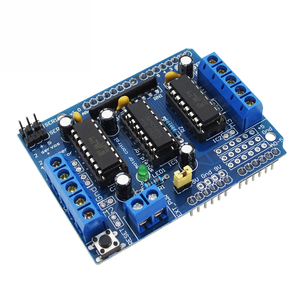 L293D моторный привод щит двойной для arduino Duemilanove плата расширения привода