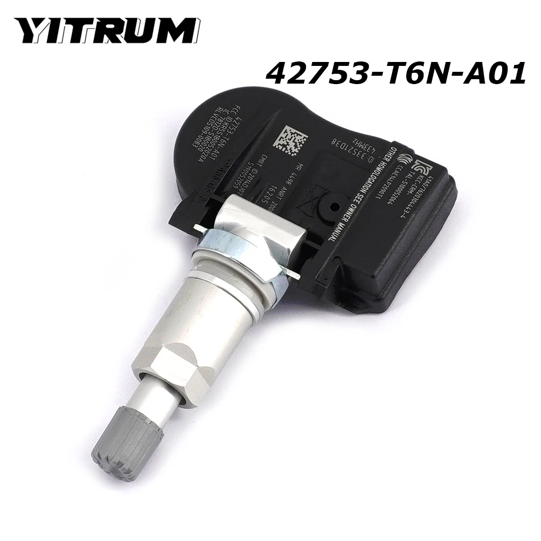 Датчик давления в шинах YITRUM 42753-T6N-A01 TPMS, датчик для Honda Ridgeline Odyssey Touring Pilot Acura NSX TLX RDX S180052059D