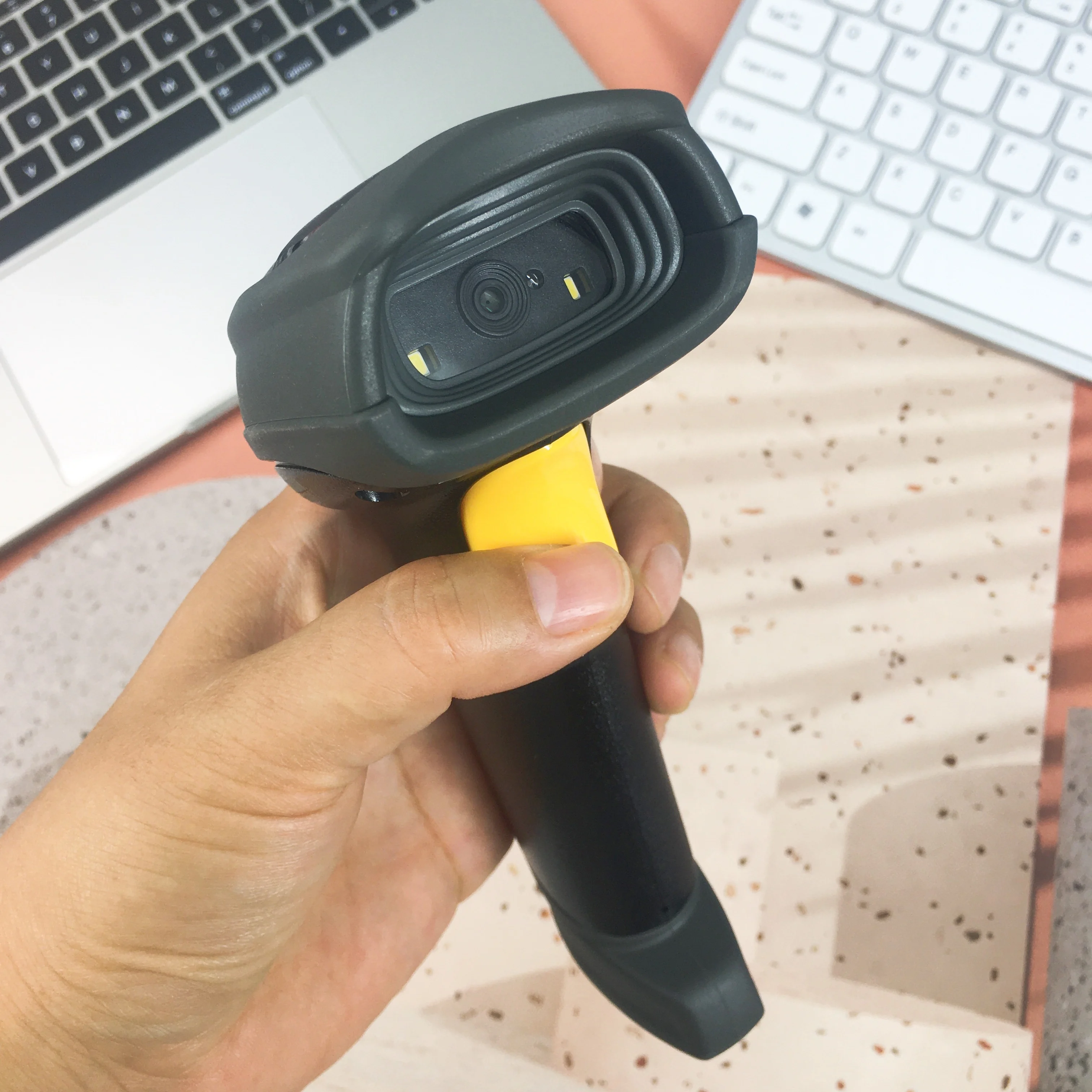 Фото Сканер штрих-кодов Mindeo MD6600-HD USB проводной ручной 1D/2D для считывания QR-кодов, в наличии для POS-систем №3