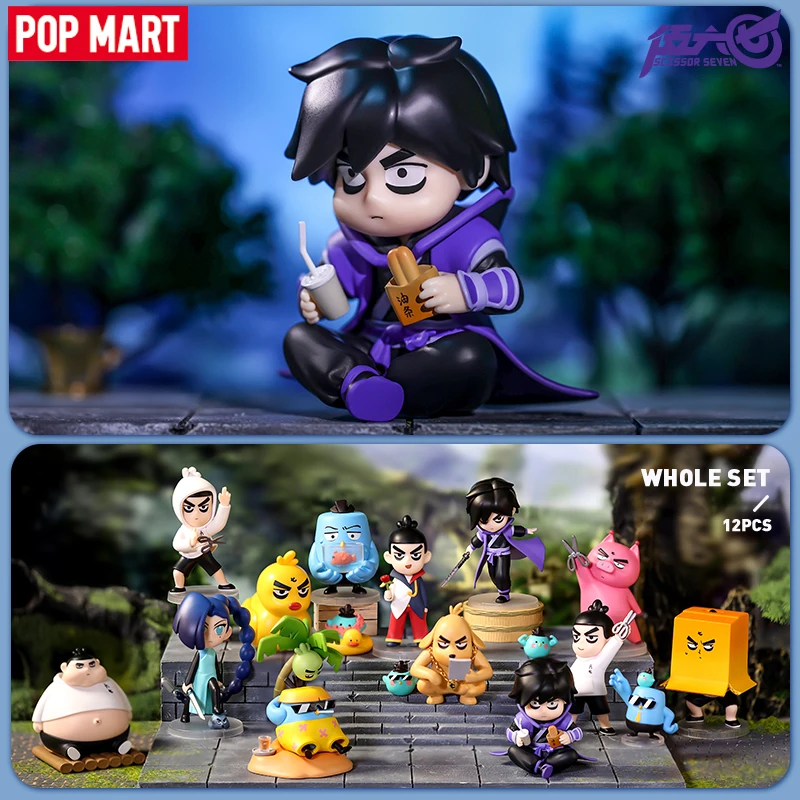 POPMART Scissor Seven Classic Character Transformation Series Blind Box Toy Kawaii Doll Action Figure Model Kid Gift Mystery Box