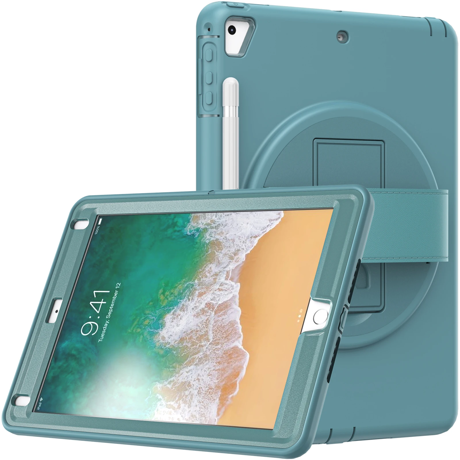 

Case For IPad 9.7 2018 2017 Air 1 2 Shockproof A1474 A1822 A1893 Heavy Duty Hand Armor Tablet Cover For IPad 5 6 Pro 9.7 2016