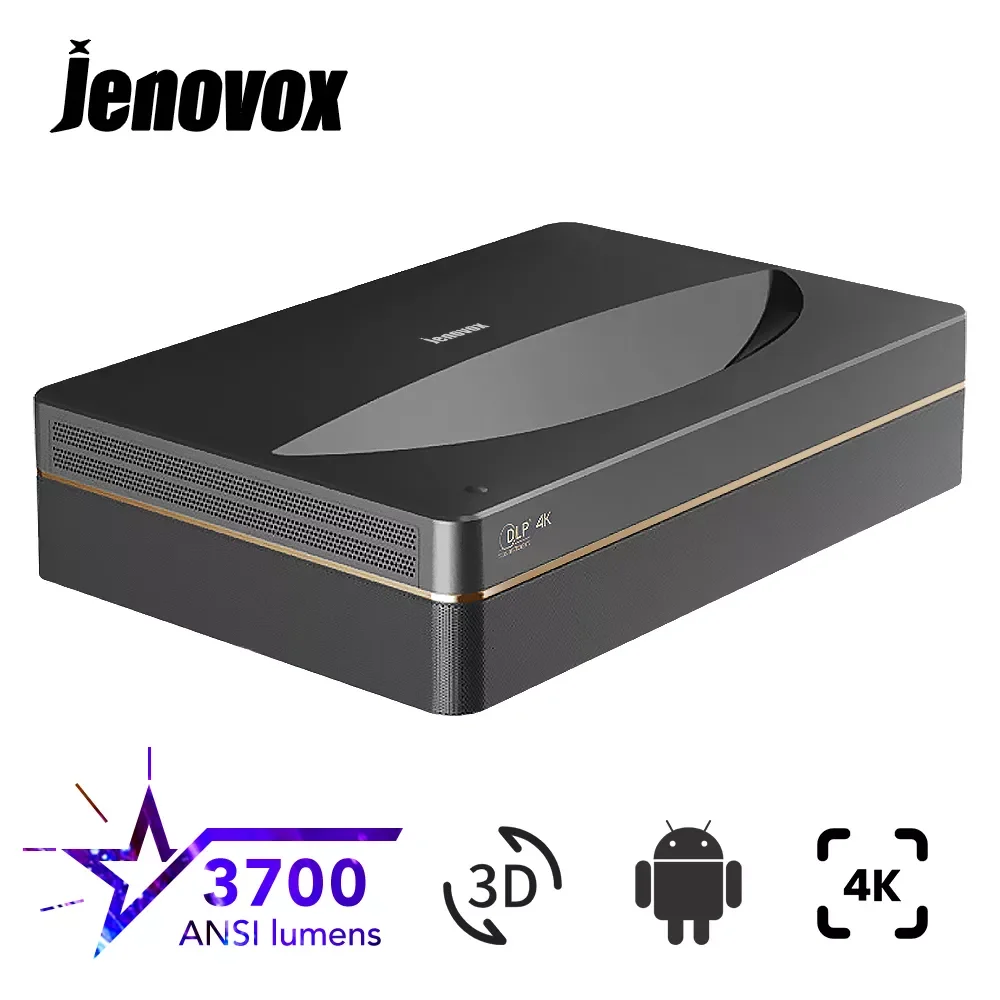 

Лазерный проектор B7U Pro, 3700 ANSI-люмен, 4K, домашний кинотеатр, 3D проектор с коротким фокусом, Android Smart TV