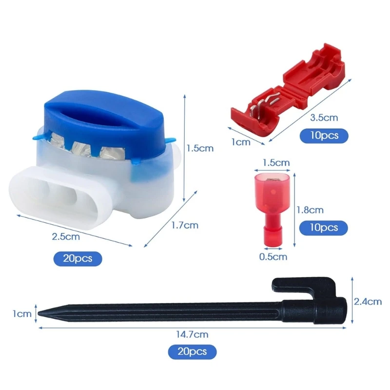 Универсальные аксессуары для кабелей газонокосилки Т-образные разъемы проводов