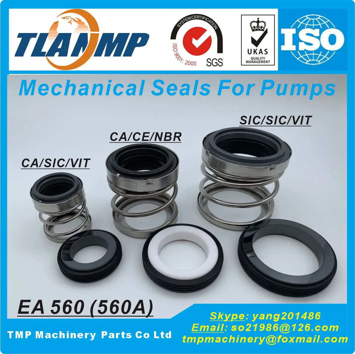

EA560-30 , 560A-30 , 560-30 Mechanical Seals for Chemical industry Submersible/Circulating Pumps
