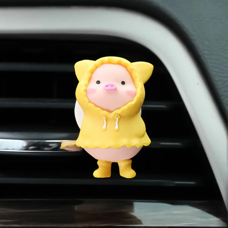 Освежитель воздуха для автомобиля розетка кондиционирования розовая свинья