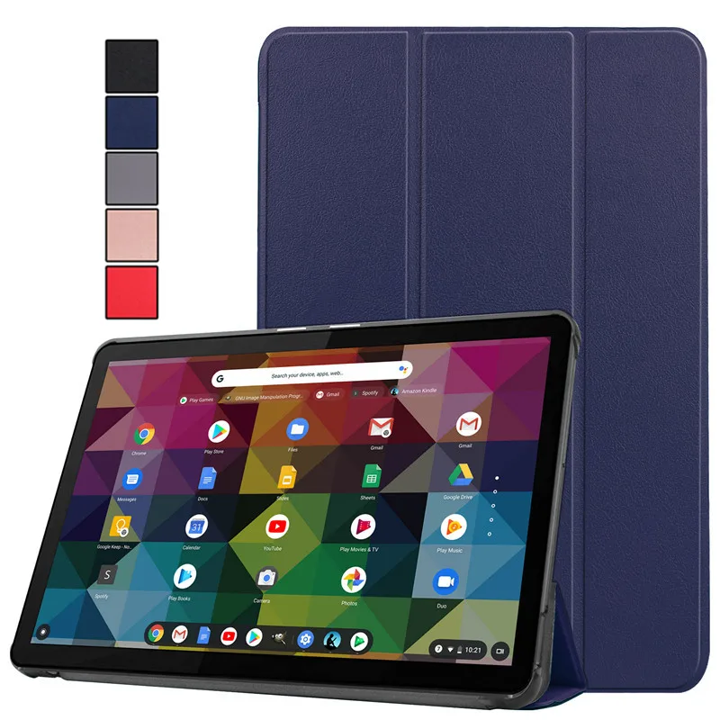 

For Lenovo Chromebook Duet 10.1 inch Case Tablet Magnetic Folding Smart Cover Funda Para for Lenovo IdeaPad Duet 10.1'' Case