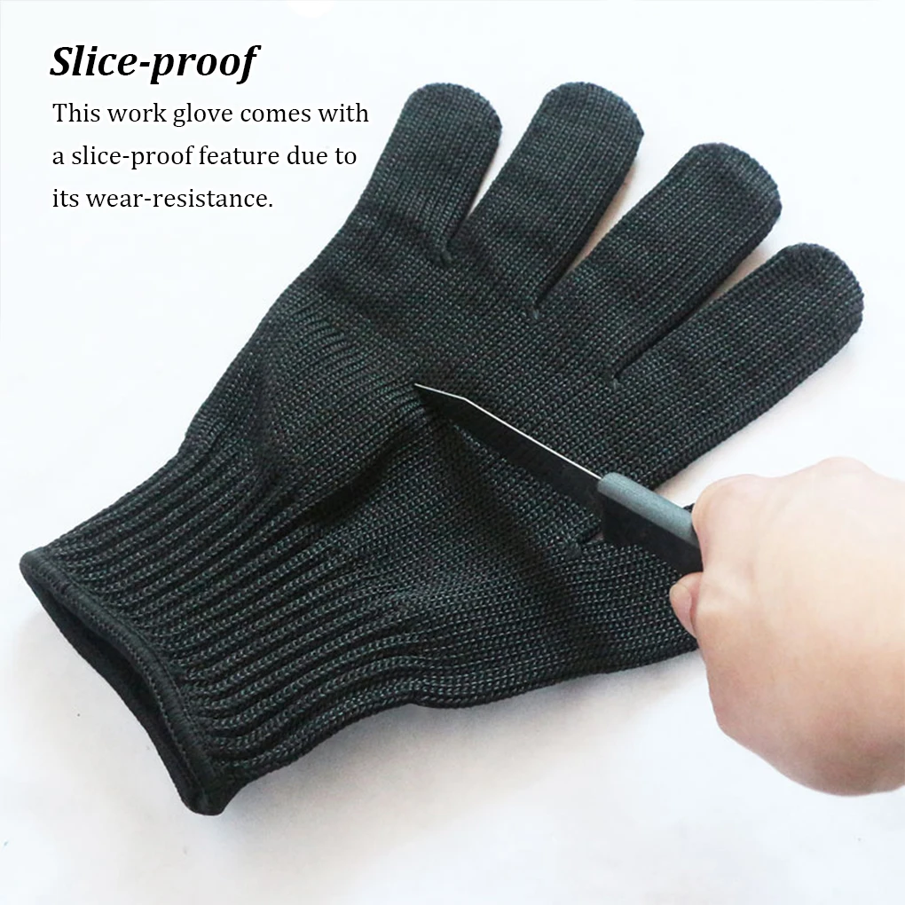 

Work Glove Protective Gear Stainless Steel Thicken Design Anti-slice Mitten Handily Wear Practical Industrial Supplies