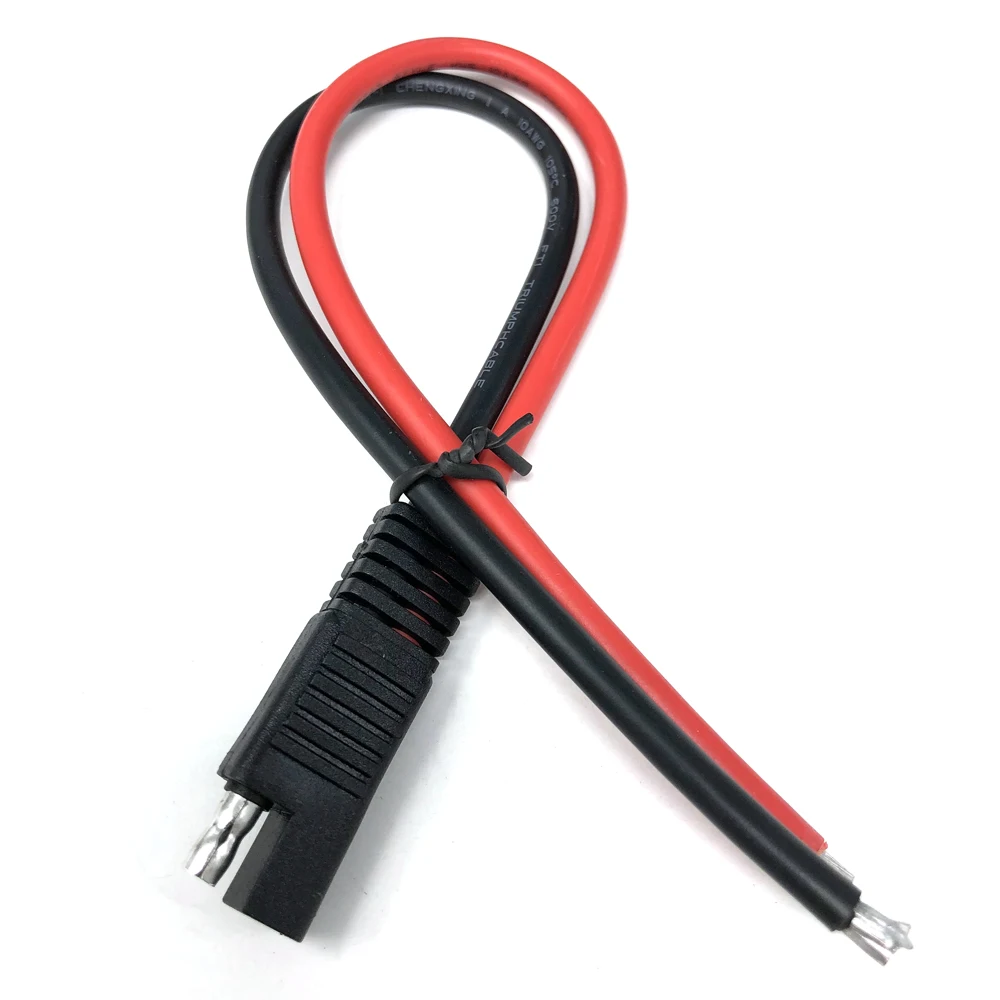 Фото Удлинительный кабель SAE-SAE 10AWG для автомобиля, кабель-удлинитель для солнечной панели, вилка SAE, сделай сам №2