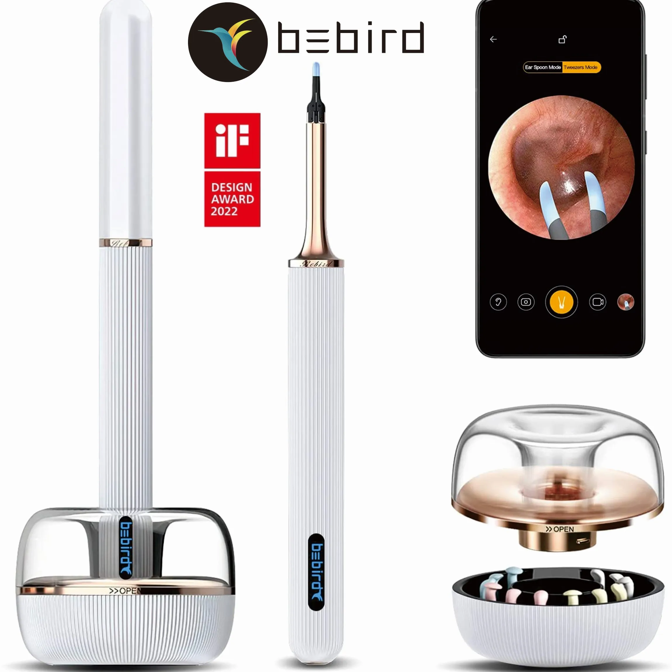 

Полностью Модернизированный 10-мегапиксельный HD эндоскоп BEBIRD Note3 Pro для удаления ушного воска, камера для удаления ушного воска, отоскоп 2 в 1 для очистки ушей