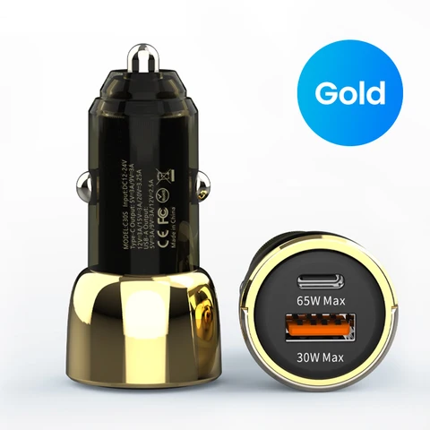 Автомобильное зарядное устройство elough с USB-портом, 96 Вт, 65 Вт