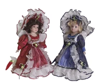 30cm victorian style ceramic doll european court costume doll childrens play house toys ornaments surprise gifts for kids