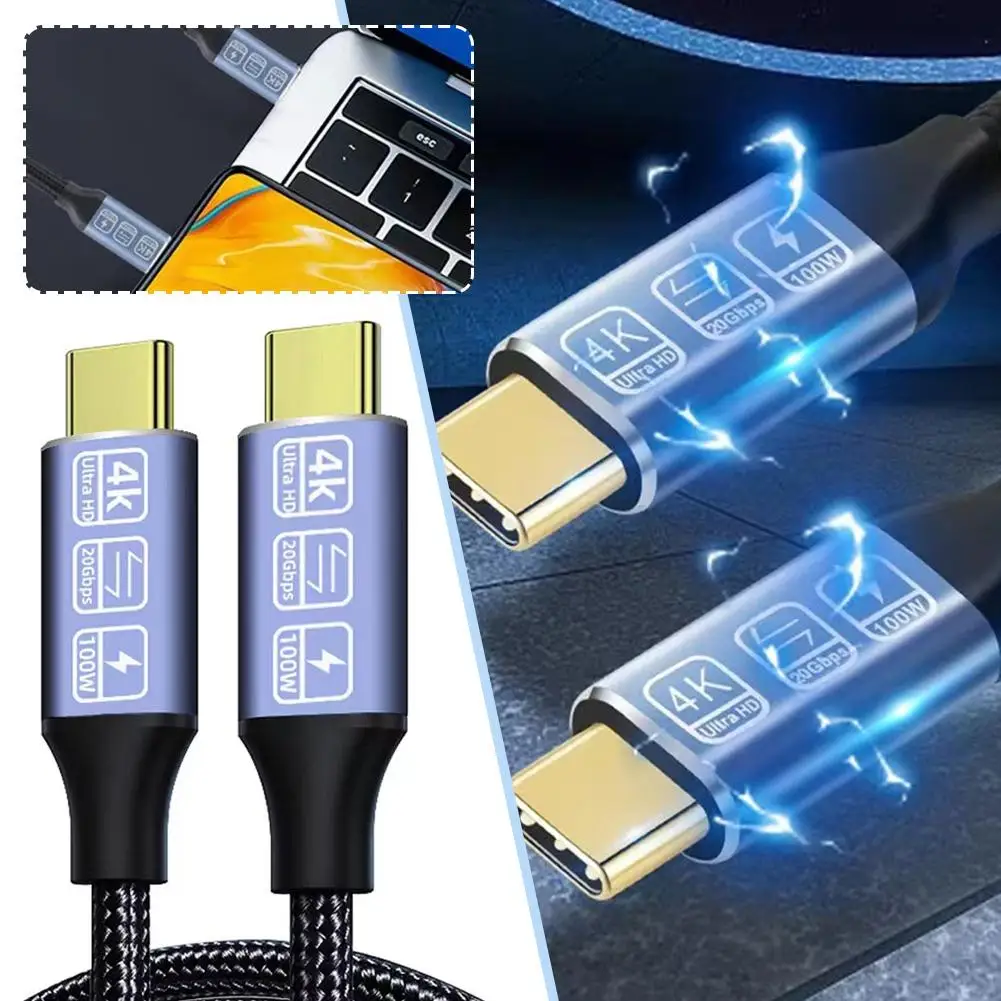 Кабель USB 100 4K @ 60 Гц Тип C на тип