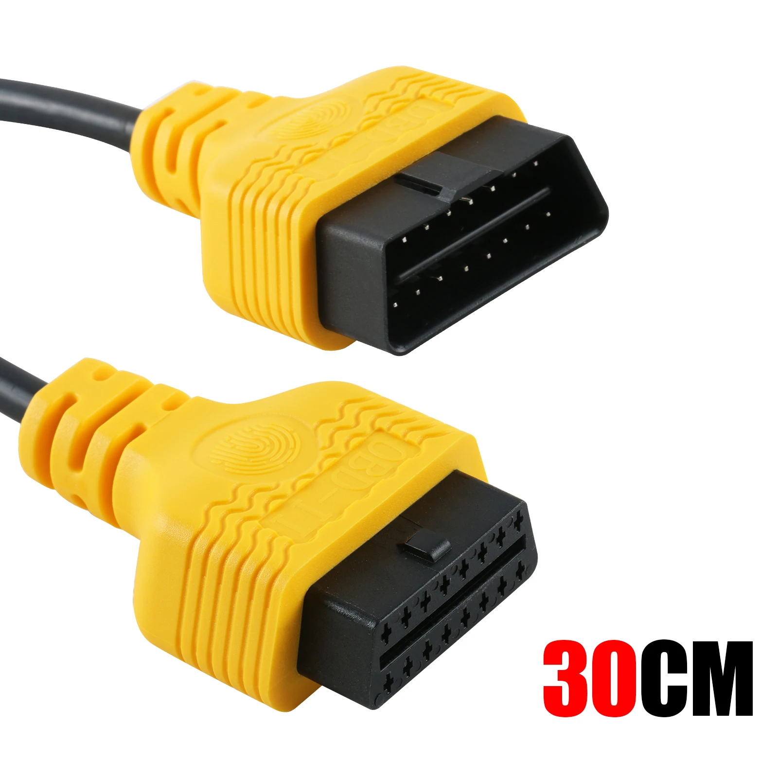 

Универсальный автомобильный удлинитель AUTOOL OBD2, 30 см, адаптер OBD 2, штекер-гнездо OBDII, 16-контактный удлинитель