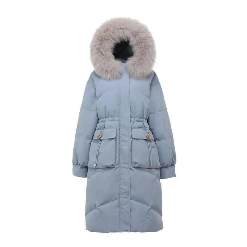Long Women's Winter Coats Loose High Quality 90% White Duck Down Jacket Female 2023 Fashion Parkas Solid Oversize Clothes Tops enlarge