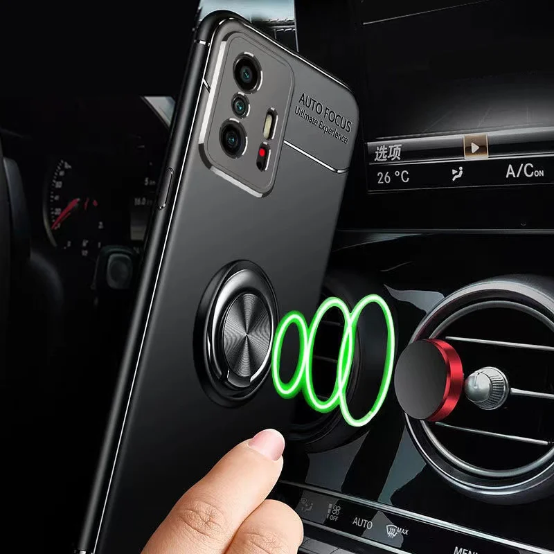 

Xiaomi 11T Pro For Xiaomi 11T Pro Case For Mi11T Mi 11T Pro 5G Metal Ring Soft Matte Cover For Xiaomi 11t Mi11t mi 11 t pro