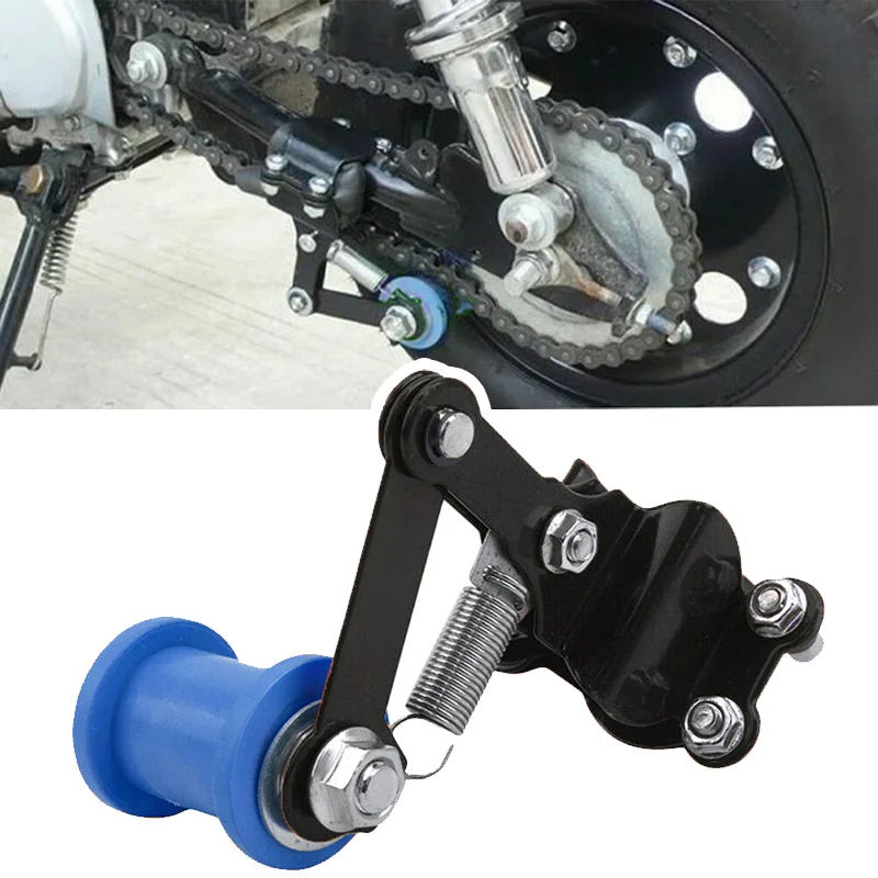 

Universal Motorcycle Chain Tensioner Portable Motorbike Chain Adjuster Tensioner Bolt on Roller Tools Motorcycle Accessories