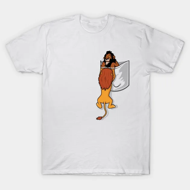 

2021 Men/Women's Summer White Street Fashion Hip Hop Precipocket Lion King T-shirt Cotton Tees Short Sleeve Tops