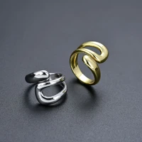tulx korean trendy irregular finger rings creative simple geometric fashion women jewelry size adjustable