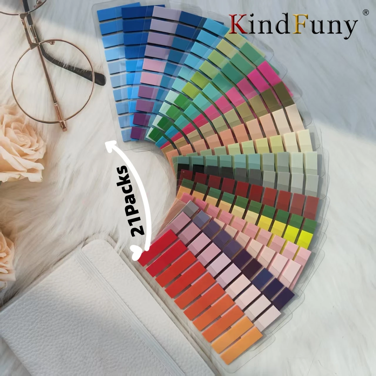 

4200S Transparent Colorful Index Creative Memo Pads Office School Stationery Self-Adhesive Stickers Sticky Note Pads