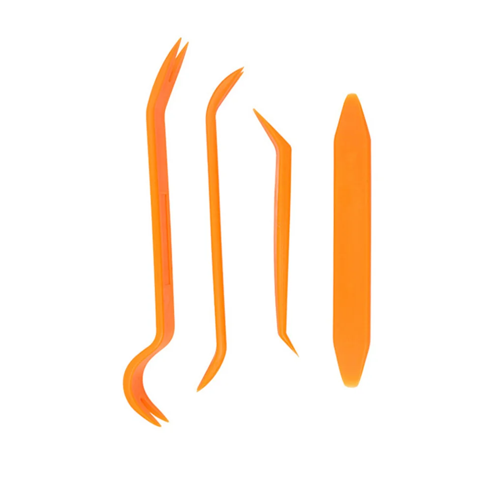 

4PCS/Set Car Disassembly Tool Car Interior Removal Pry Tool Set (Orange)